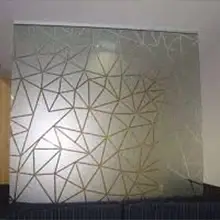 Decorated Frosted Glass Vinyl